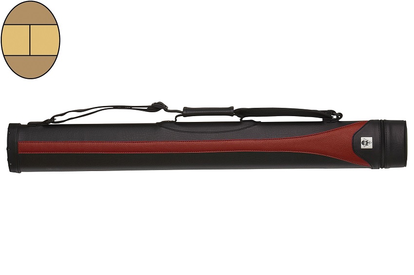 Pouzdro na tágo Classic Style SY- 2 - obal černý/červený 2/2- 85 cm