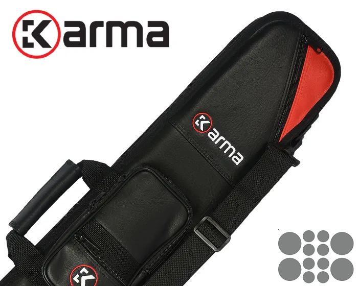 Karma Bara 4x8 kulečníkové pouzdro - černá / červená