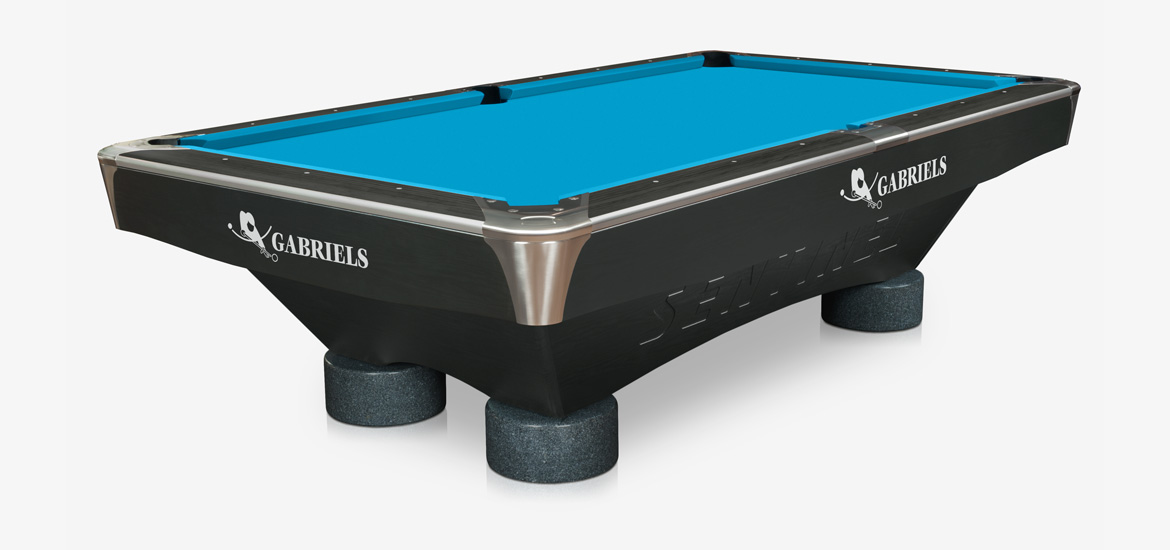 Kulečník pool billiard GABRIELS SENTINEL Ebony 9ft, mat. černá