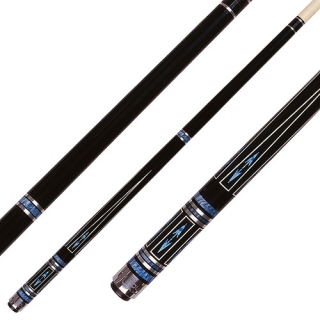 Kulečníkové tágo Fury Silver Star FSS-4, black/blue 5/16×18 -pool dvoudílné